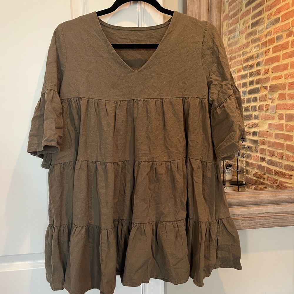 Green Babydoll Dress